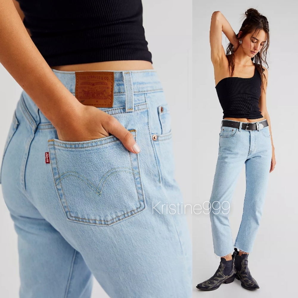 Levi's 501 Premium Jeans inseam 28 inches Samba Goal Light Wash